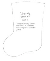 Free Christmas stocking ornament sewing pattern