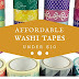 Washi Shop (Affordable Washi Tapes Under $10)