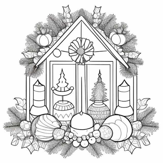 Christian Advent coloring activity, coloring page