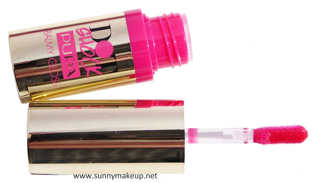 Pupa - Dot Shock. Collezione primavera 2016. Dot Shock Balmy Gloss nella colorazione 003 Glam Red. 