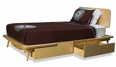 TrueModern 11 Ply Twin Bed with 2 Drawers