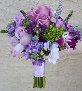 Purple Wedding Flowers Bouquets