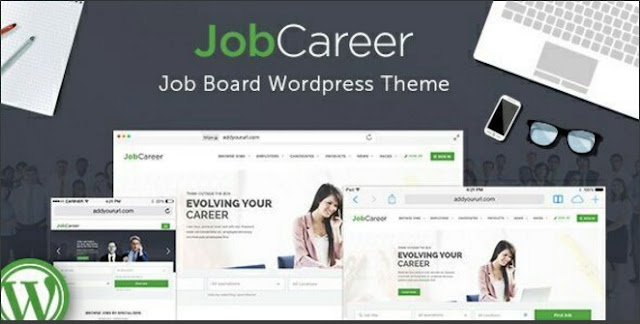 Download JobCareer 1.7 – Job Board Responsive WordPress Theme Free