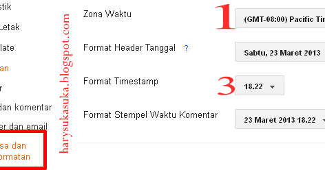 Cara Mengatur Format Waktu Dan Tanggal Pada Blog ~ AMMIAMMAD96