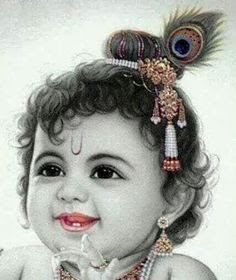 cute baby krishna images HD.