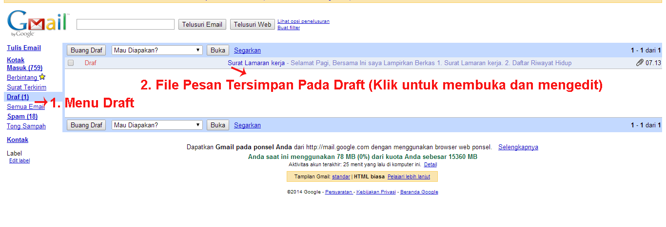 SURAT LAMARAN KERJA VIA EMAIL YANG BAIK DAN BENAR  CONTOH SURAT 