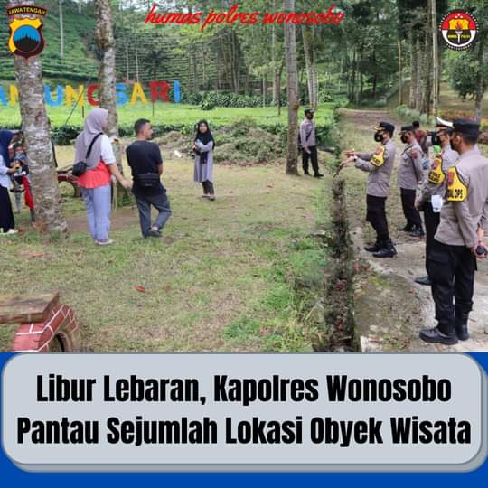 KAPOLRES WONOSOBO PANTAU SEJUMLAH LOKASI OBYEK WISATA