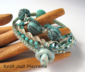 Image of Micro Macrame Wrap Bracelet from CraftArtEdu class