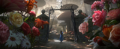 Tim Burton's Alice In Wonderland First Look - Alice and the Chatty Flowers