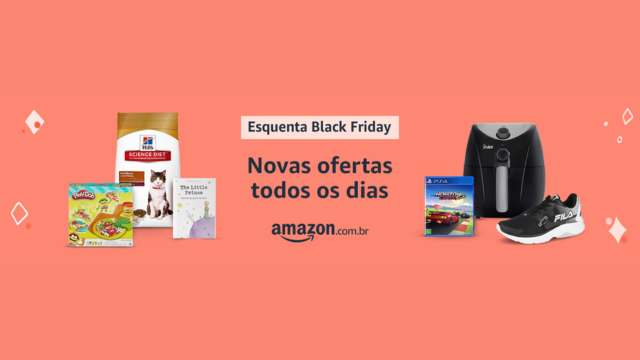 Foto avisando que as ofertas antecipadas da black Friday da Amazon já começou