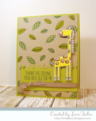 Thanks for Sticking Your Neck Out for Me card-designed by Lori Tecler/Inking Aloud-stamps from My Favorite Things