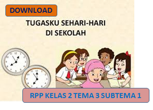 RPP Kurikulum 2013 Kelas 2 SD Tema 3 Subtema 1 Tahun Pelajaran 2018/2019 