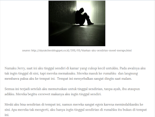 riddle #23 aku ingin sendiri