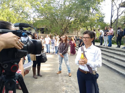 Current Colombian senator & presidential hopeful Claudia López.