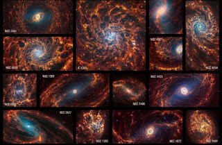 JWST has taken extraordinary images of 19 nearby spiral galaxies