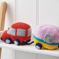 coche y caravana amigurumi