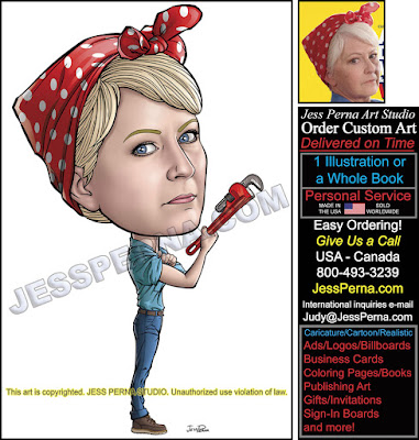 Woman Owned Plumbing Company Cartoon Ad