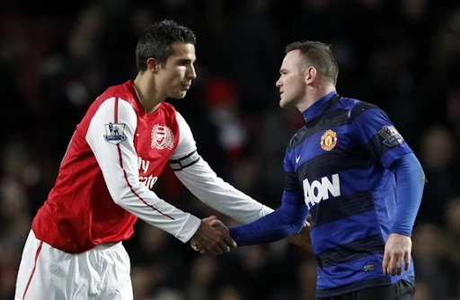 Robin van Persie and Wayne Rooney would become teammates at Manchester United next season