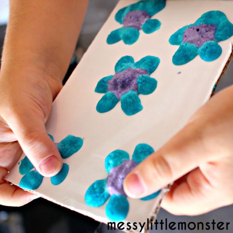 Homemade microwave puffy paint recipe for kids