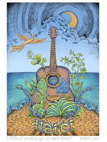 Haiti Charity Relief Screen Print by Emek