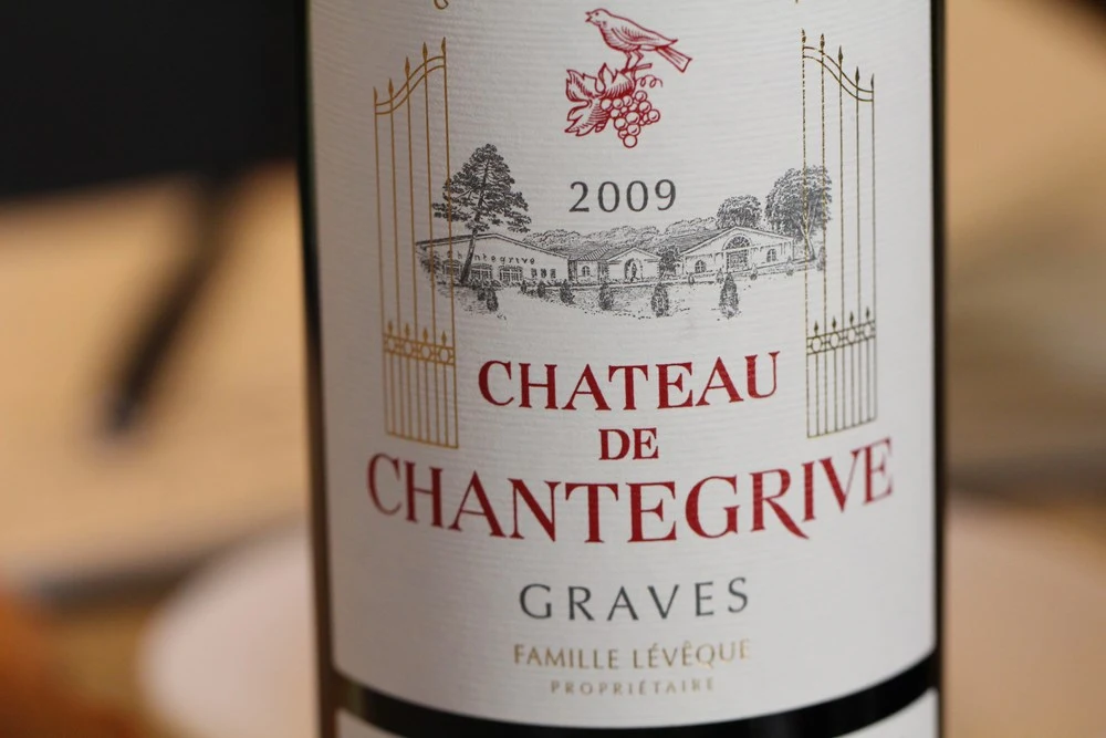 Les Vins Château de Chantegrive au restaurant l'Archeste