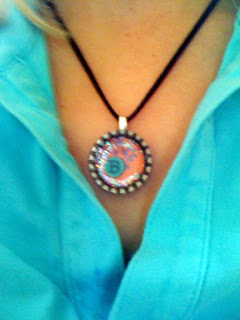 B necklace @ Brittany's Cleverly Titled Blog