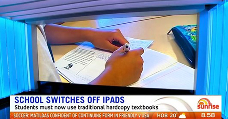 School Banned iPads And Brought Back Paper Textbooks