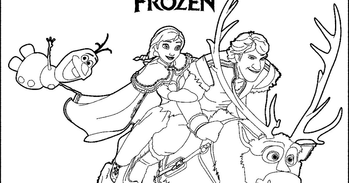 Mewarnai Gambar Frozen Animasi Disney - murid 17