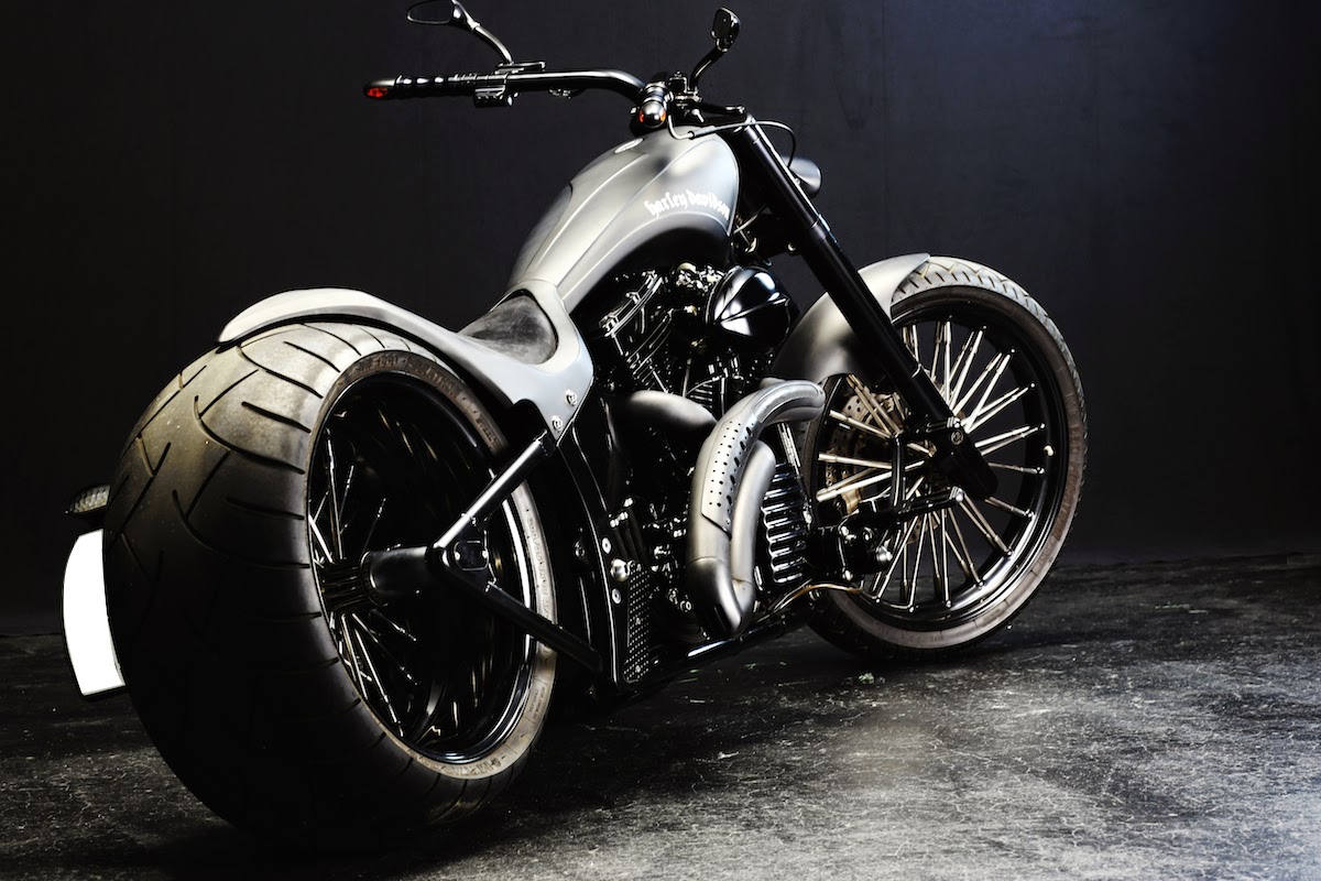 Motor Drag Ninja : Harley Davidson 2003 FXSTB Custom [U 