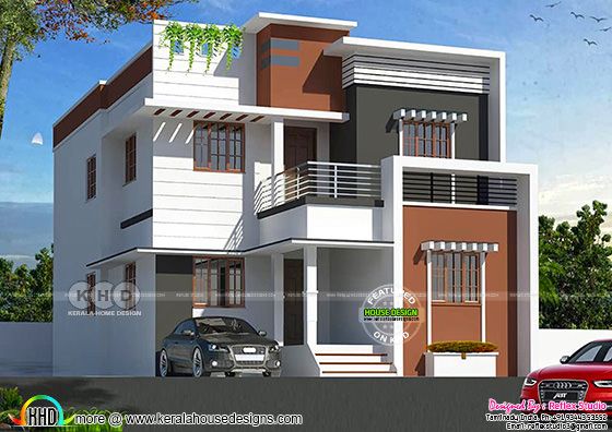 Modern home design by Reflex studio from Tamilnadu
