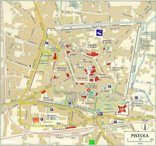 Mapa de Pistoia.