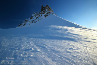 Rochers de Lanserlia enneigés (Maurienne)