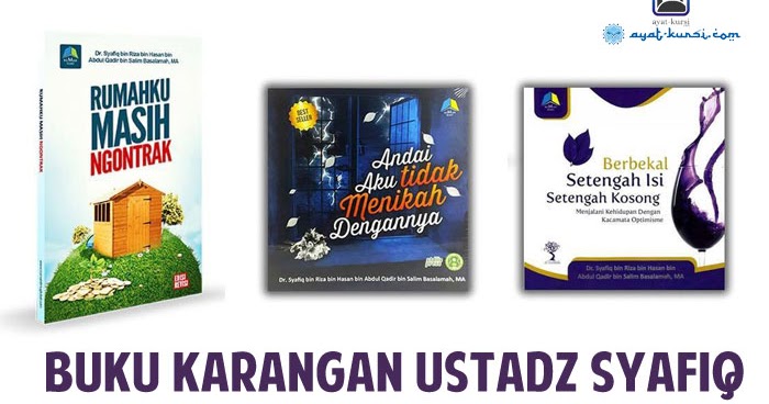 Buku Karangan Ustadz Syafiq Riza Basalamah