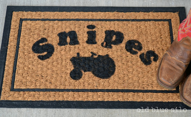 Customized Front Door Mat with Tractor