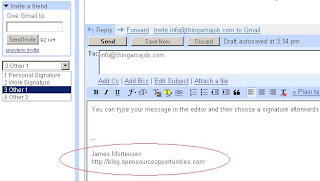 Select different Gmail Signatures for Replies or Composes