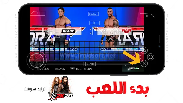 لعبة مصارعة WWE 2k20 مضغوطة PPSSPP مهكرة