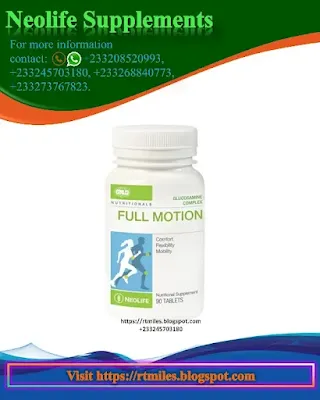 Neolife (GNLD) Full Motion Tablets benefits and functions on bone joints, arthritis, joint pain, waist pain, etc