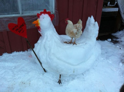 Image result for snow sculpture chicken