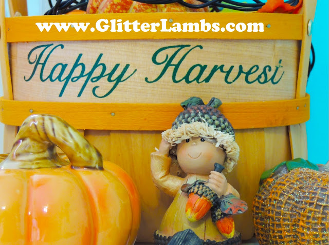 Fall Christmas Tree Decorations by Glitter Lambs