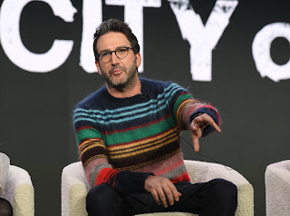 Josh Schwartz, Executive Producer/Showrunner, from “City on Fire” speaks at the Apple TV+ 2023 Winter TCA Tour at The Langham Huntington Pasadena.