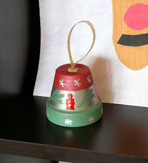 preschool christmas craft flower pot bell