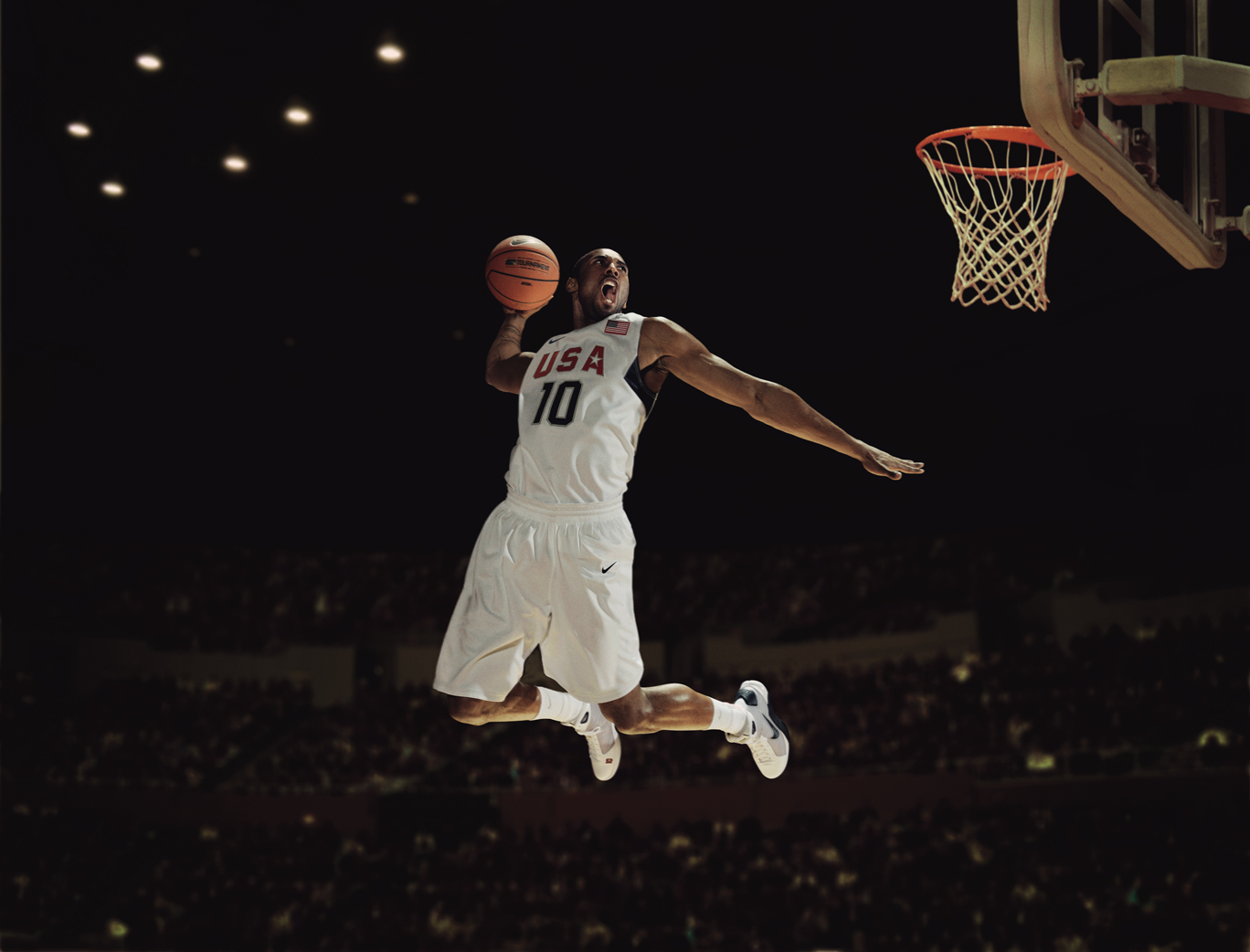 Kobe Bryant con la equipación de USA.