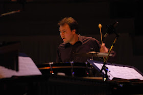 Tim Williams performing with Psappha (photo Brian Slater)