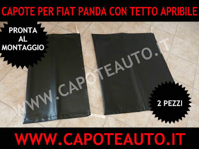 Capote Fiat Panda in vinile nero originale