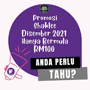 Promosi Shaklee Disember 2021 Bermula RM100