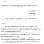 Format Surat Kiriman Rasmi Tidak Hadir Sekolah