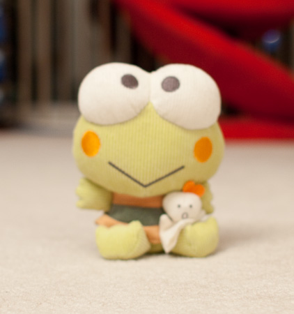 Kerokerokeroppi (or "Keroppi"for short) is a frog character made by Sanrio, 