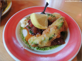 Tuna Tartare en el Blue Eyed Crab de Plymouth