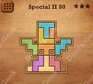 Cheats, Solutions, Walkthrough for Wood Block Puzzle Special II Level 80