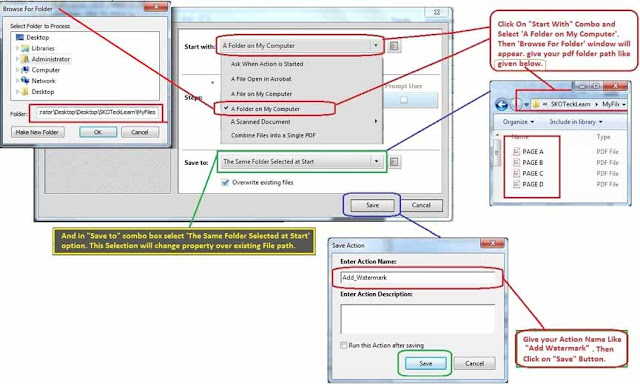 path and save action for add watermark